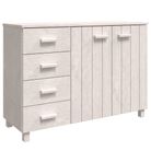vidaXL Sideboard HAMAR White 44.5"x15.7"x31.5" Solid Wood Pine