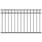 vidaXL Fence Panel ASSEN Steel 1.7x0.8 m Black
