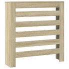 vidaXL Radiator Cover Sonoma Oak 78x20x82 cm Engineered Wood