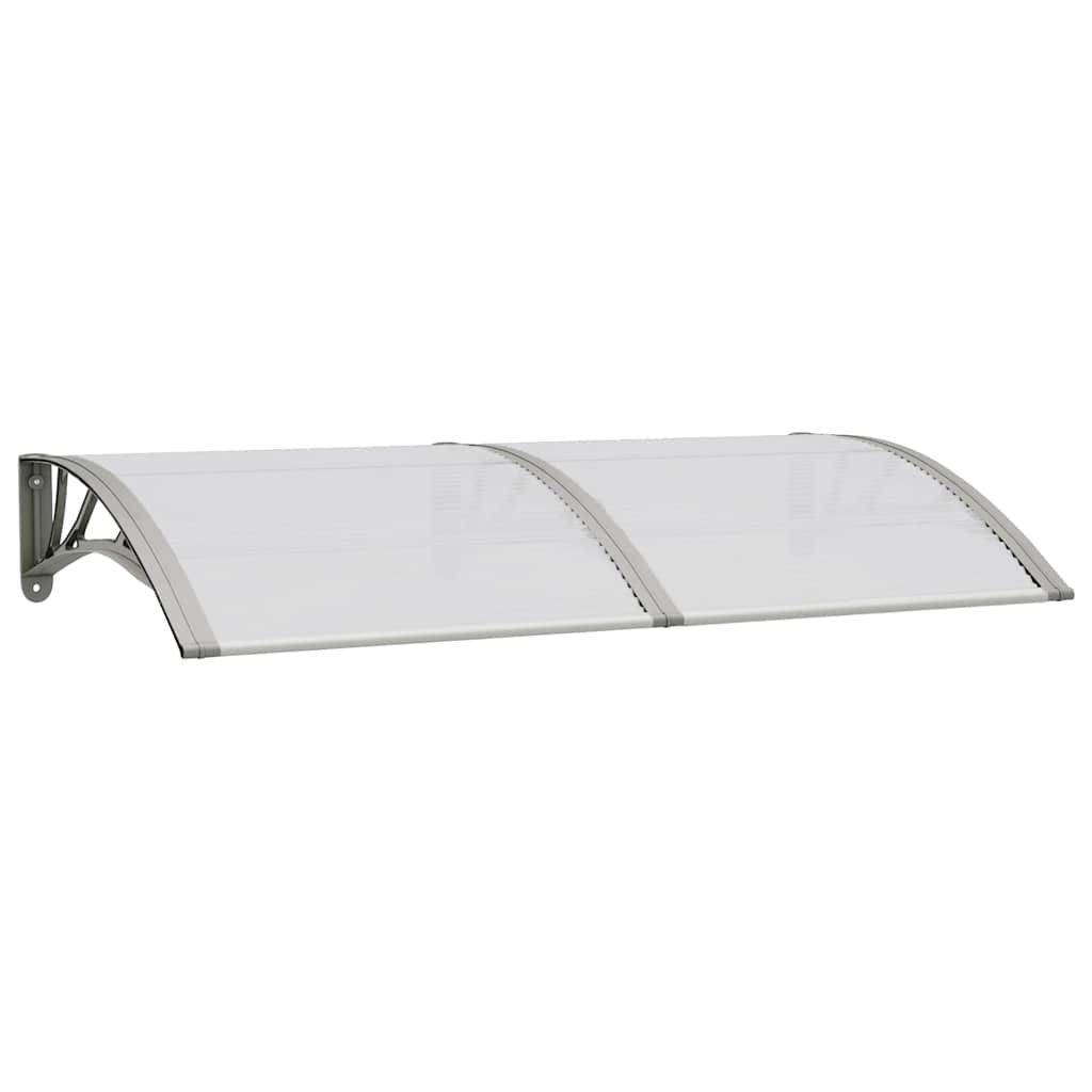 vidaXL Door Canopy Gray 59.1"x29.5" Polycarbonate