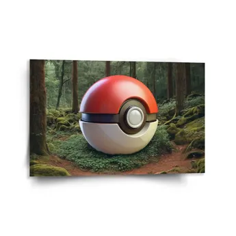 Sablio Obraz Pokemon ball Les - 120x80 cm