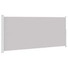 vidaXL Patio Retractable Side Awning 86.6"x196.9" Gray