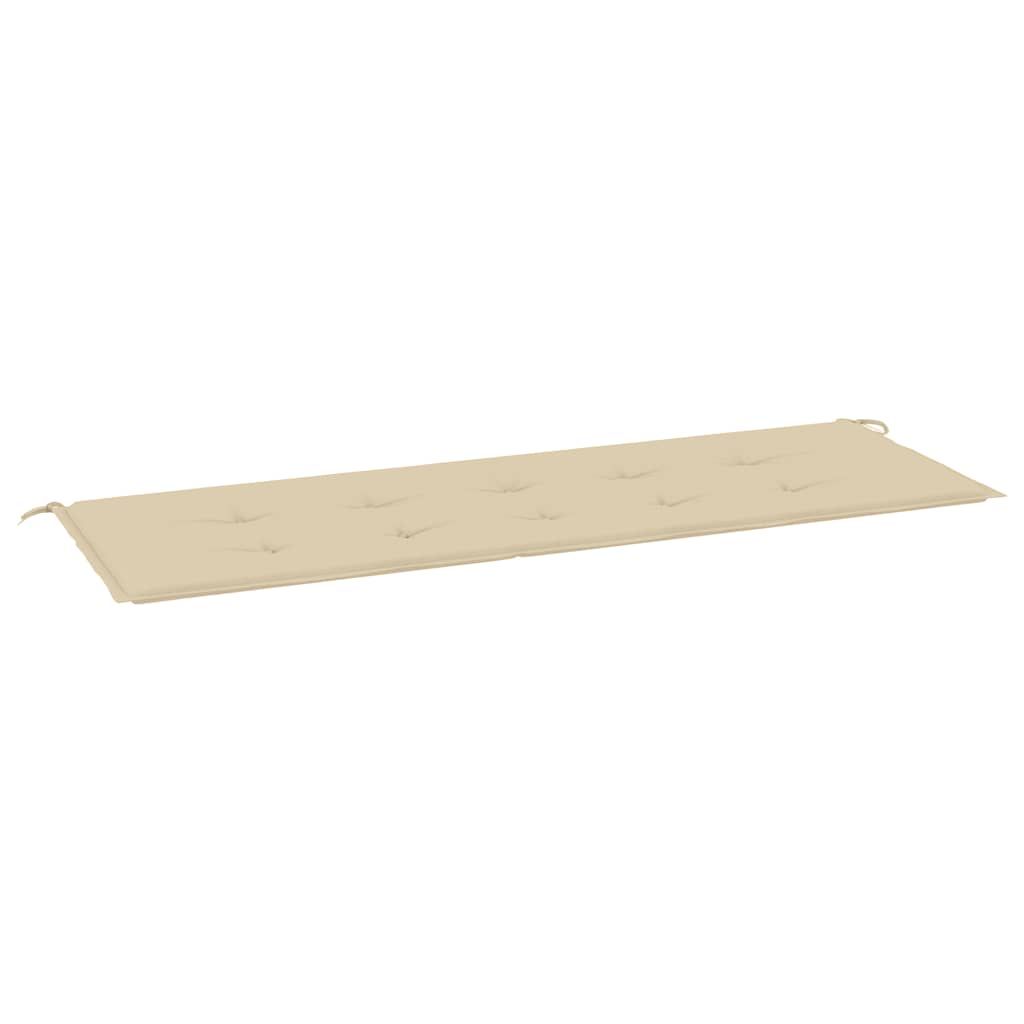 vidaXL Garden Bench Cushion Beige 59.1"x19.7"x0.8" Oxford Fabric