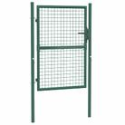 vidaXL Fence Gate Steel 39.4x49.2" Green