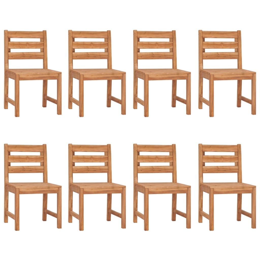vidaXL Garden Chairs 8 pcs Solid Wood Teak