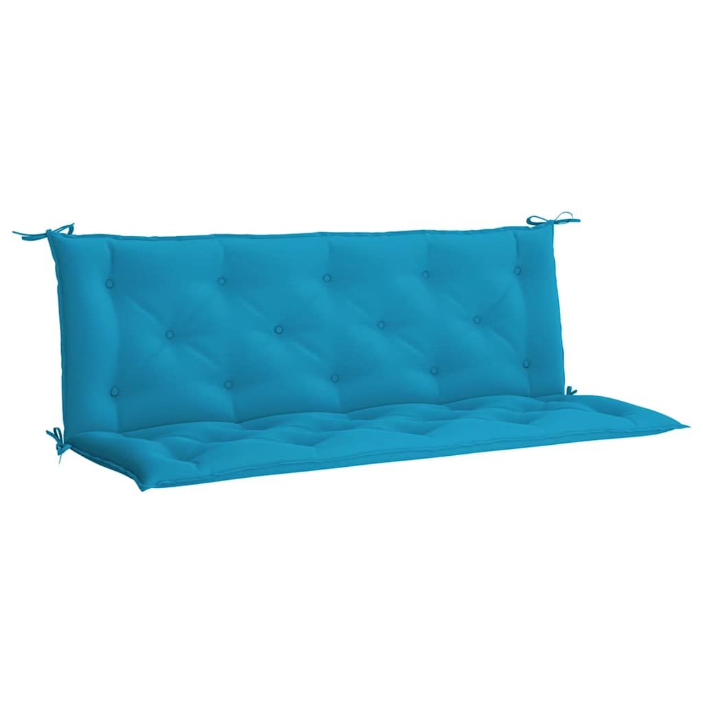 vidaXL Garden Bench Cushion Light Blue 59.1"x(19.7"+19.7")x2.8" Oxford Fabric