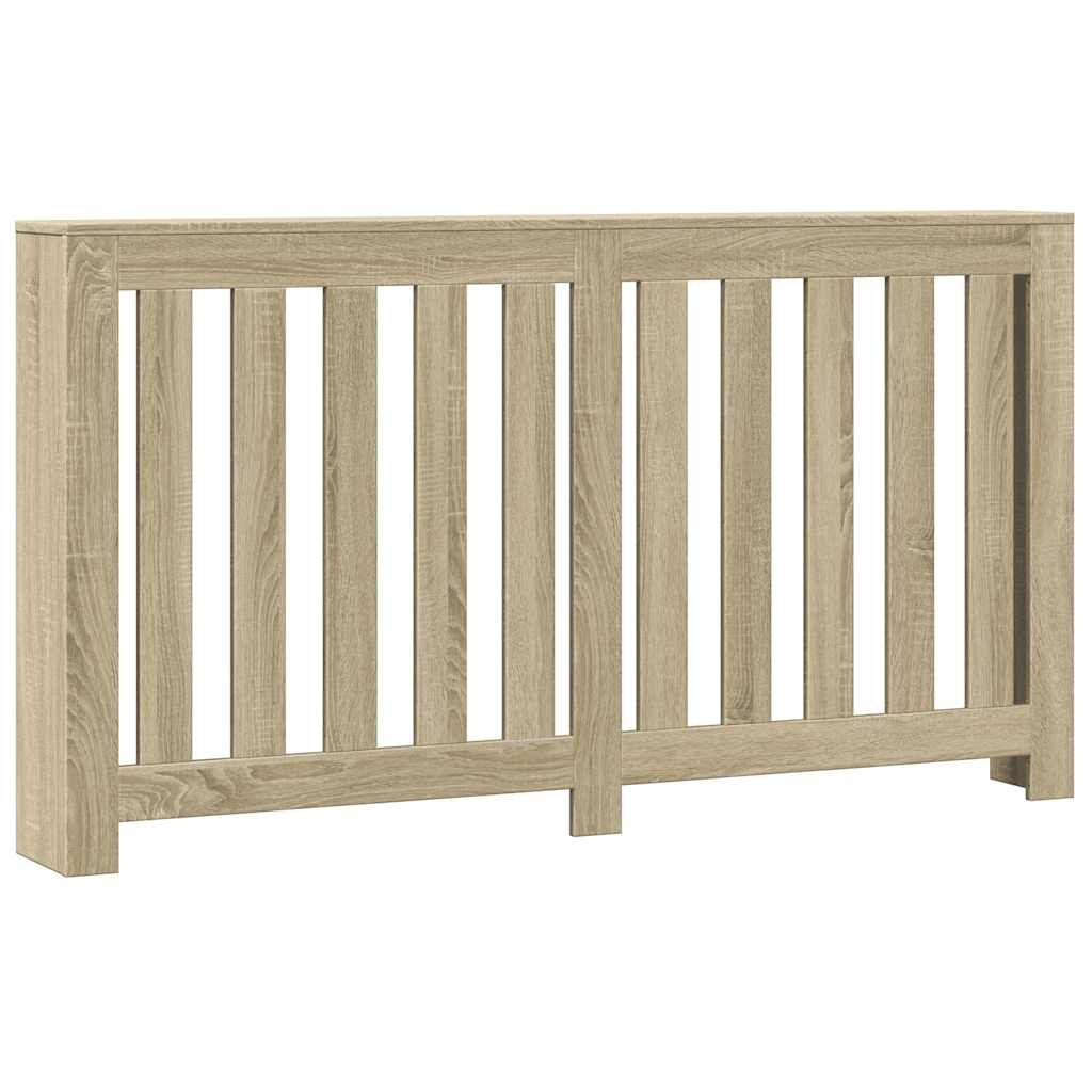 vidaXL Radiator Cover Sonoma Oak 149x20x82 cm Engineered Wood