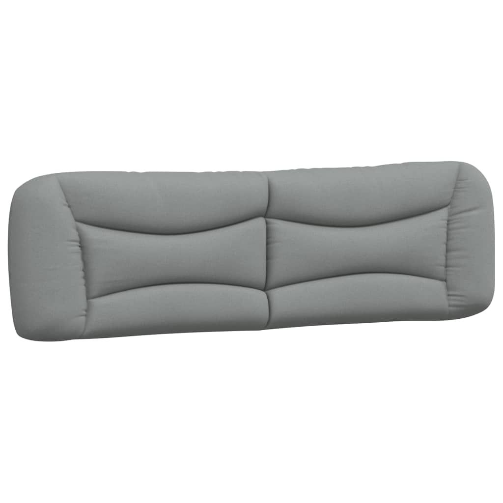 vidaXL Headboard Cushion "Hvar" Light Grey 193 cm Fabric