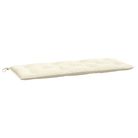 vidaXL Garden Bench Cushion Cream White 47.2"x19.7"x2.8" Oxford Fabric