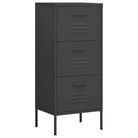 vidaXL Storage Cabinet Anthracite 16.7"x13.8"x40" Steel