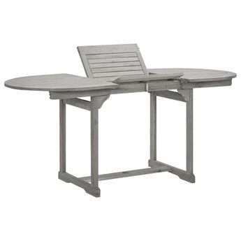 vidaXL Patio Dining Table (47.2"-66.9")x31.5"x29.5" Solid Acacia Wood