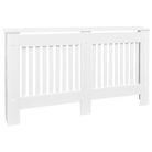 vidaXL White Radiator Cover Heating Cabinet 59.8" Engineered Wood