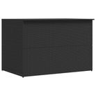 vidaXL Patio Storage Box Black 59"x39.4"x39.4" Poly Rattan