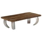 vidaXL Opium Coffee Table Reclaimed Wood and Steel 43.3"x23.6"x13.8"