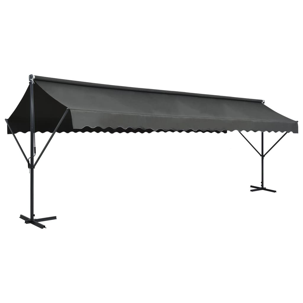vidaXL Free Standing Awning 236.2"x118.1" Anthracite