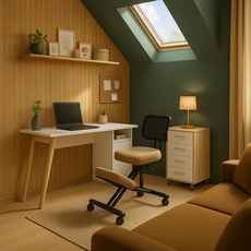Minimalist Studio in Green Shades