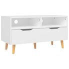 vidaXL TV Stand White 35.4"x15.7"x19.1" Engineered Wood