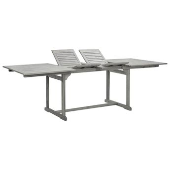 vidaXL Garden Dining Table (160-240)x100x75 cm Solid Acacia Wood