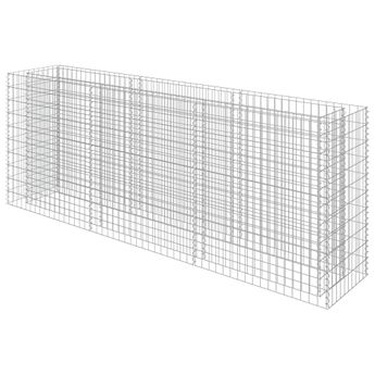 vidaXL Gabion Raised Bed Galvanized Steel 106.3"x19.7"x39.4"