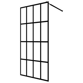 vidaXL Walk-in Shower Screen Clear Tempered Glass 39.4"x76.8"