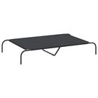 vidaXL Elevated Dog Bed Black 51.2"x31.5"x7.9" Oxford Fabric and Steel