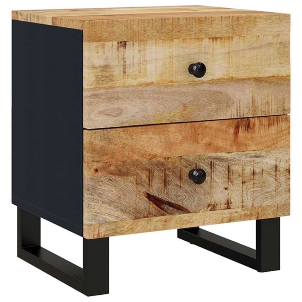 vidaXL Bedside Cabinet 15.7"x13"x18.1" Solid Wood Mango