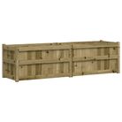 vidaXL Garden Planter 180x50x50 cm Impregnated Wood Pine
