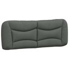 vidaXL Headboard Cushion "Hvar" Dark Gray 53.9" Fabric