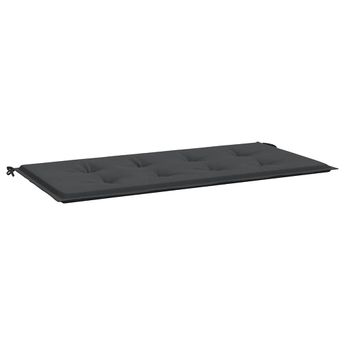 vidaXL Garden Bench Cushion Black 39.4"x19.7"x1.6" Oxford Fabric
