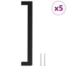 vidaXL Cabinet Handles 5 pcs Black 224 mm Stainless Steel