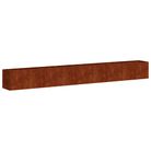 vidaXL Planter Rusty 360x40x40 cm Weathering Steel