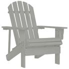 vidaXL Patio Chair Wood Gray