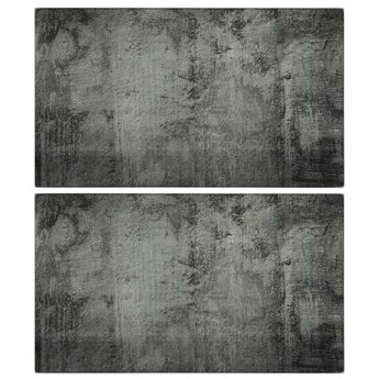 vidaXL Chopping Boards 2 pcs with Concrete Pattern Tempered Glass