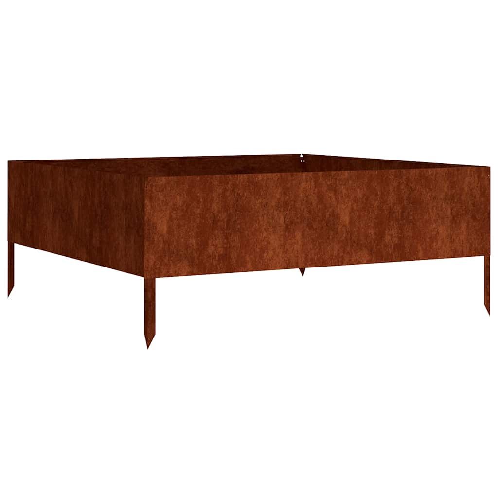 vidaXL Garden Raised Bed 39.4"x39.4"x16.1" Corten Steel