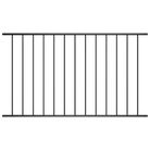 vidaXL Fence Panel Woerden Powder-coated Steel 1.7x0.75 m Black