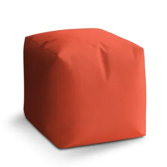 Sablio Taburet Cube Paprika - 40x40x40 cm