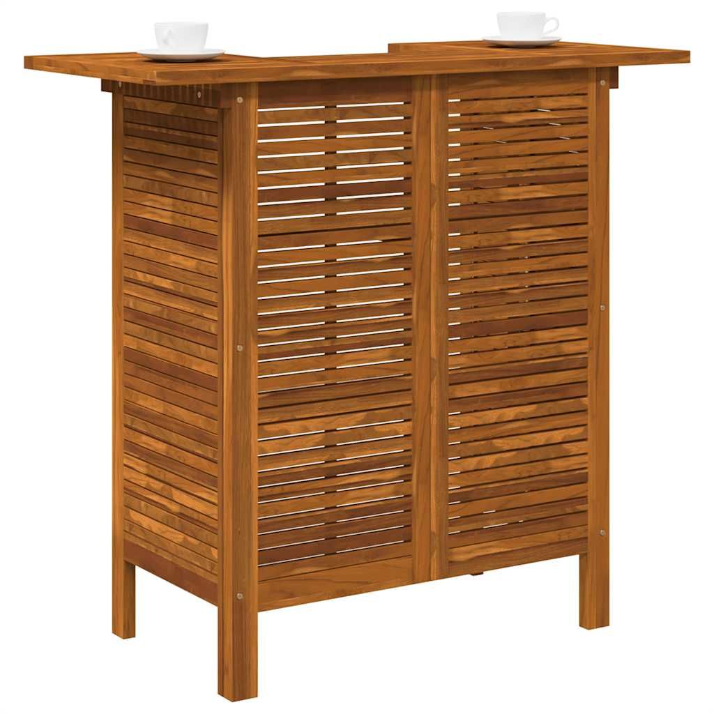 vidaXL Bar Table 43.3"x19.7"x41.3" Solid Acacia Wood