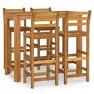 vidaXL 5 Piece Patio Bar Set Solid Wood Acacia