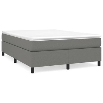 vidaXL Box Spring Bed Frame Dark Grey Queen Fabric (US/AU Only)