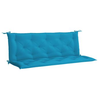 vidaXL Garden Bench Cushion Light Blue 59.1"x(19.7"+19.7")x2.8" Oxford Fabric