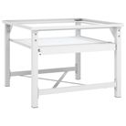 vidaXL Double Washing and Drying Machine Pedestal White