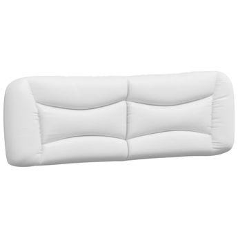 vidaXL Headboard Cushion "Hvar" White 152 cm Faux Leather