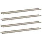 vidaXL Wall Shelves 4 pcs Concrete Gray 39.4"x3.5"x1.2"