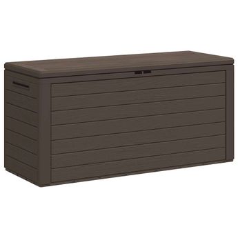 vidaXL Garden Storage Box Brown 116x44x55 cm