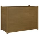 vidaXL Garden Planter Honey Brown 39.4"x19.7"x27.6" Solid Wood Pine