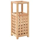 vidaXL Umbrella Stand Solid Walnut Wood 7.1"x7.1"x19.7"