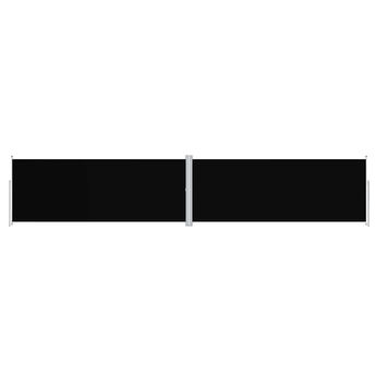 vidaXL Retractable Side Awning Black 78.7"x393.7"