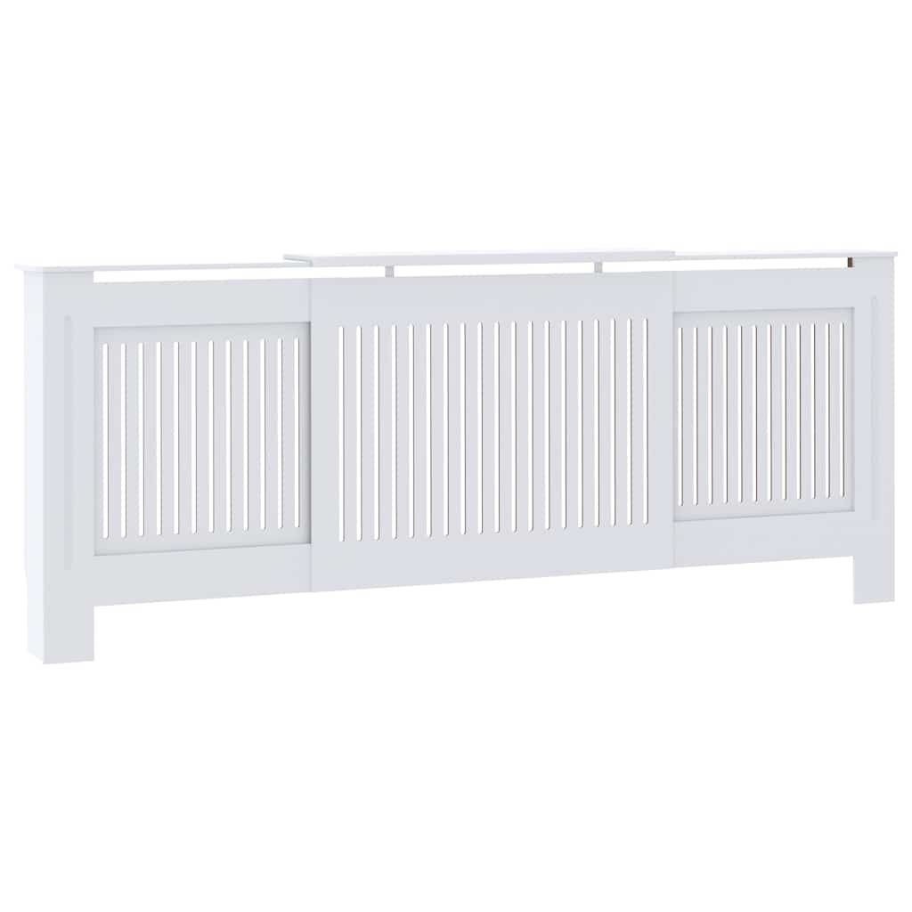 vidaXL Engineered Wood Radiator Cover White 80.7"