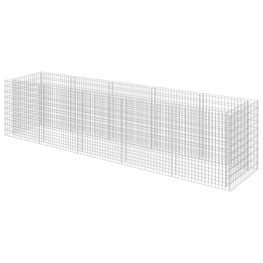 vidaXL Gabion Raised Bed Galvanized Steel 177.2"x35.4"x39.4"