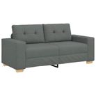 vidaXL Loveseat Sofa Dark Gray 70.9"x30.3"x32.3" Fabric